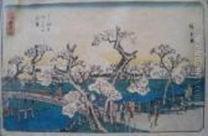 Blossoming Flowers by Utagawa or Ando Hiroshige