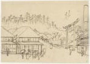 Fujisawa, Goju San Tsugi No Uchi. Un Des Cinquante-trois Relais Sur La Route Du Tokaido. by Utagawa or Ando Hiroshige