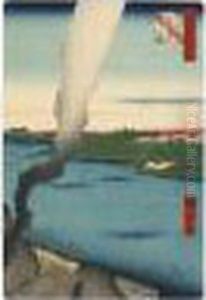 Sumidagawa Hashiba No Watashi
Kawaragama. Fours De Potiers De Tuiles Et Bacs De Hashiba Sur La Riviere
Sumida by Utagawa or Ando Hiroshige