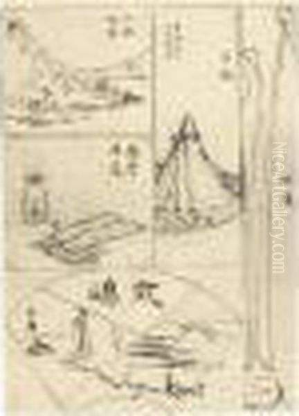 Dessin Preparatoire Pour Un Harimaze-e - view 1