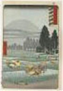Hoki Ono Daisen Enbo. Ono Et La Vue Lointaine Du Mont Daisen A Hoki Hoki Ono Daisen Enbo. Ono Et La Vue Lointaine Du Mont Daisen A Hoki