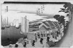 Tokaido Gojusan Tsugi No Uchi by Utagawa or Ando Hiroshige