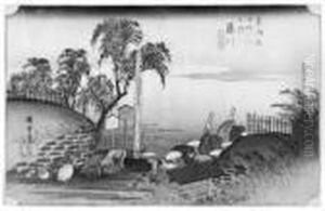 Tokaido Gojusan Tsugi No Uchi by Utagawa or Ando Hiroshige