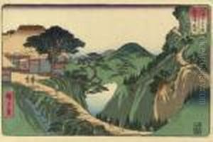 Echizen Yunoo Toge by Utagawa or Ando Hiroshige