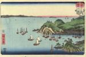 Harima Muro No Tsu by Utagawa or Ando Hiroshige
