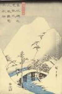 Crossing A Bridge In The Snow