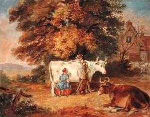 Rural Scene with Cows 1887 by James Flewitt Mullock