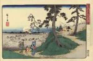 Dokanyama Mushikiki No Zu by Utagawa or Ando Hiroshige