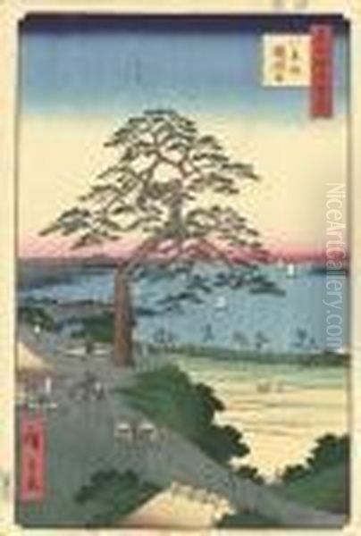 Hakkeizaka, Yoroikake No Matsu ("armour-hanging Pine," Hakkei Slope) - view 1