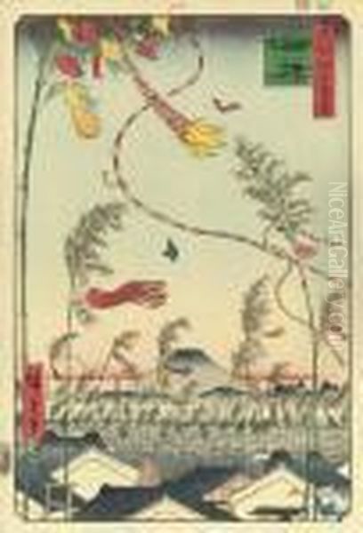 Shichu Han'ei, Tanabata Matsuri (town Prosperous With Tanabata Festival) - view 1