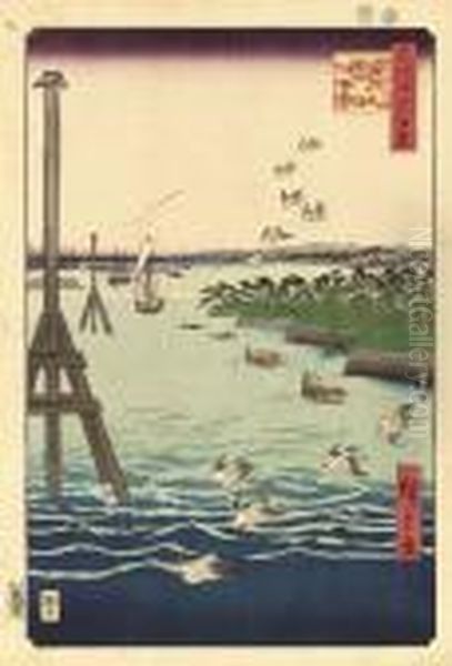 Shibaura No Fukei (view Of Shiba Coast) - view 1