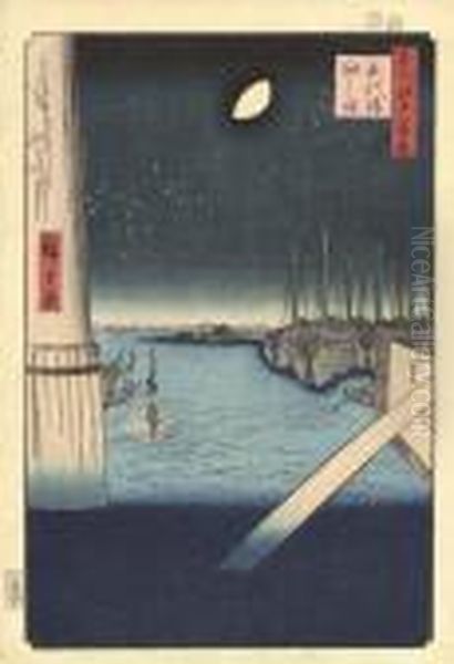 Eitaibashi, Tsukudajima (eitai Bridge, Tsukuda Island) - view 1