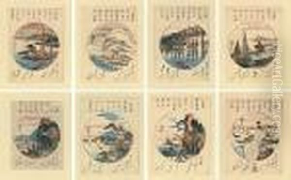 Omi Hakkei No Uchi (eight Views Of Omi Lake Biwa) - view 1