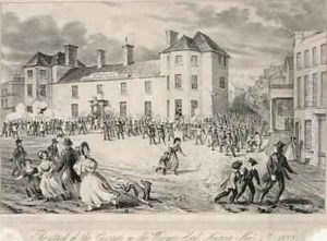 Chartists Attack on the Westgate Hotel Newport November 4th 1840 1893 by James Flewitt Mullock