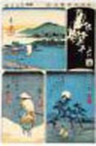 Harimaze-e A Quatre Sujets by Utagawa or Ando Hiroshige
