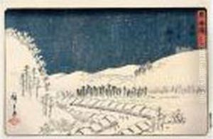 Mariko. Relais De Mariko. by Utagawa or Ando Hiroshige