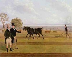 Sir Charles Morgan at the Castleton Ploughing Match 1845 by James Flewitt Mullock