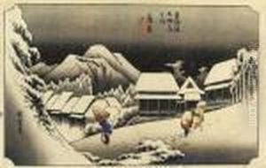 Tokaido Gojusan Tsugi No Uchi by Utagawa or Ando Hiroshige