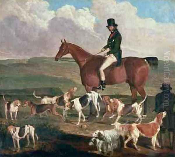 Tom Llewelyn Brewer on his Horse The Doctor 1845 - view 1