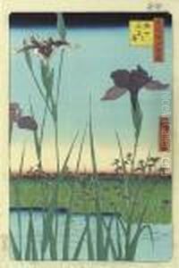 Horikiri No Hana Shobu by Utagawa or Ando Hiroshige