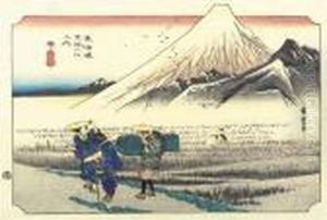 Hara, Asa No Fuji by Utagawa or Ando Hiroshige