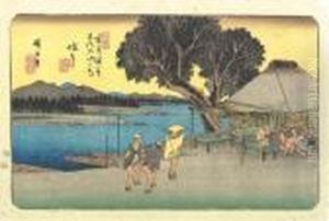 Shionata by Utagawa or Ando Hiroshige