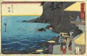 Yui, From The Series Tokaido Gojusan Tsugi by Utagawa or Ando Hiroshige