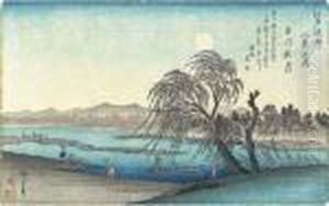 Tamagawa Shugetsu (autumn Moon At Jewel River)