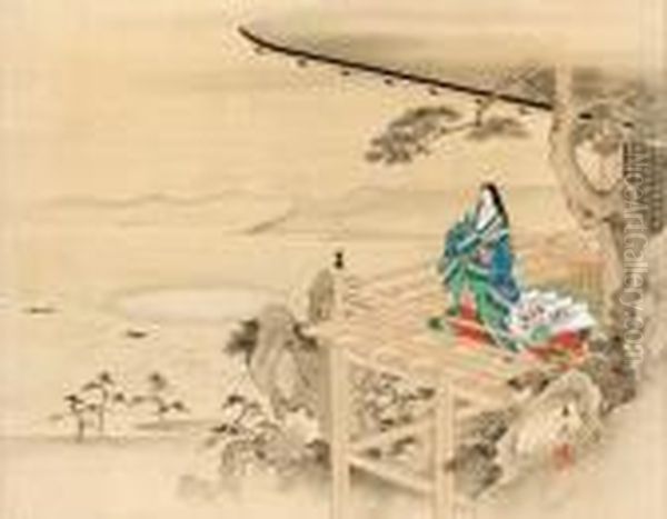 Murasaki Shikibu At Ishiyama Temple - view 1