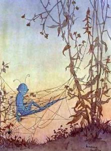 Cobwebs Are Really Fairies Hammocks 1928 by Marjorie Miller