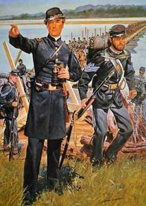 Federal Uniforms of 1863 Engineer Officer and Infantry Sergeant
