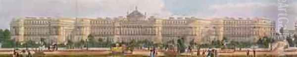 Cumberland Terrace detail from a Panoramic View round the Regents Park - view 1
