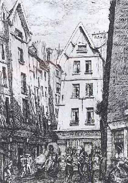 The Rue Pirouette 1860 - view 1
