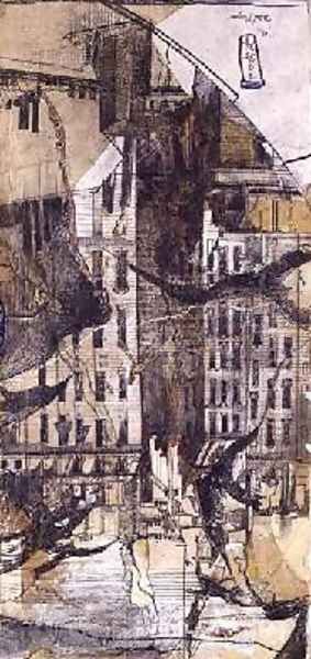 Crows above the Houses after Meryon 1975 - view 1