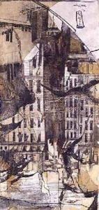 Crows above the Houses after Meryon 1975 by Charles Meryon