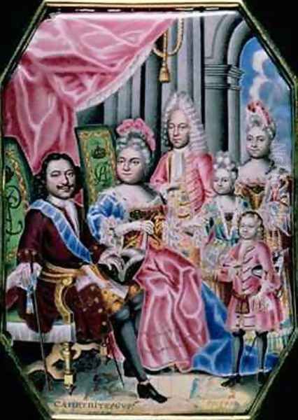 The Family of Emperor Peter I the Great 1672-1725 1717 - view 1