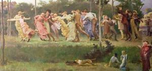 A Harvest Dance 1904 by Walter Mclaren