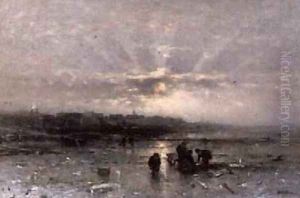 Ice Fishing by Ludwig Munthe