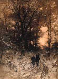The wood gatherers by Ludwig Munthe