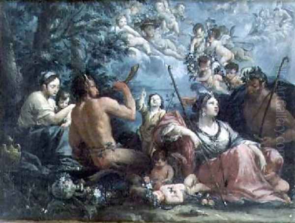 Nymphs Satyrs and Putti - view 1