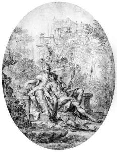 Rinaldo and Armida by Francesco Monti