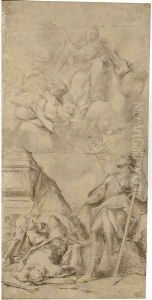 The Virgin appearing to Saint Maurice