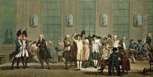 A Patriots Coffee House by Morret, Jean Baptiste