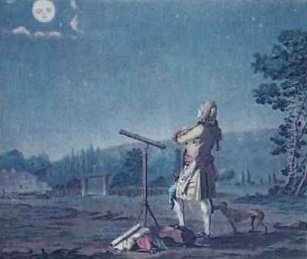 Bernard Le Bovier de Fontenelle 1657-1757 Meditating on the Proliferation of Worlds 1791 - view 1