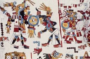 King Eight Deer Jaguar Claw of Tilantongo Captures FourWind by Mixtec