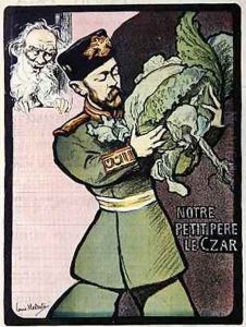 Tsar Nicholas II and Tolstoy 1902 by Louis Malteste