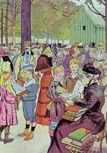 Stamps market in Paris 1897