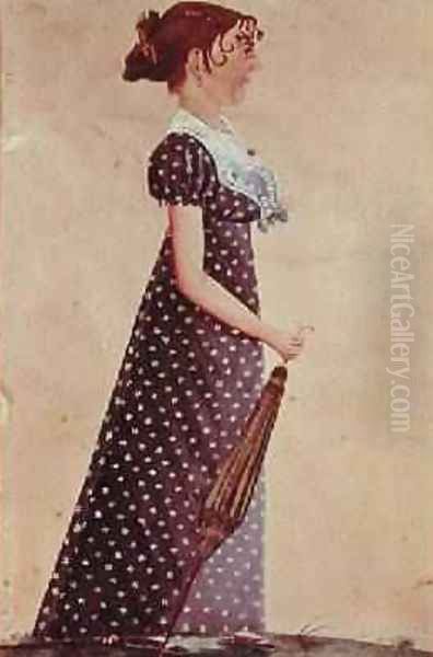 Girl with Green Umbrella 1835 - view 1