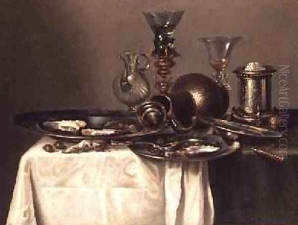 Still Life with a Plate of Oysters - view 1