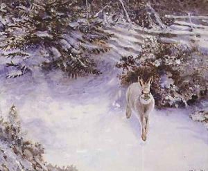 Blue Hare by John Guille Millais